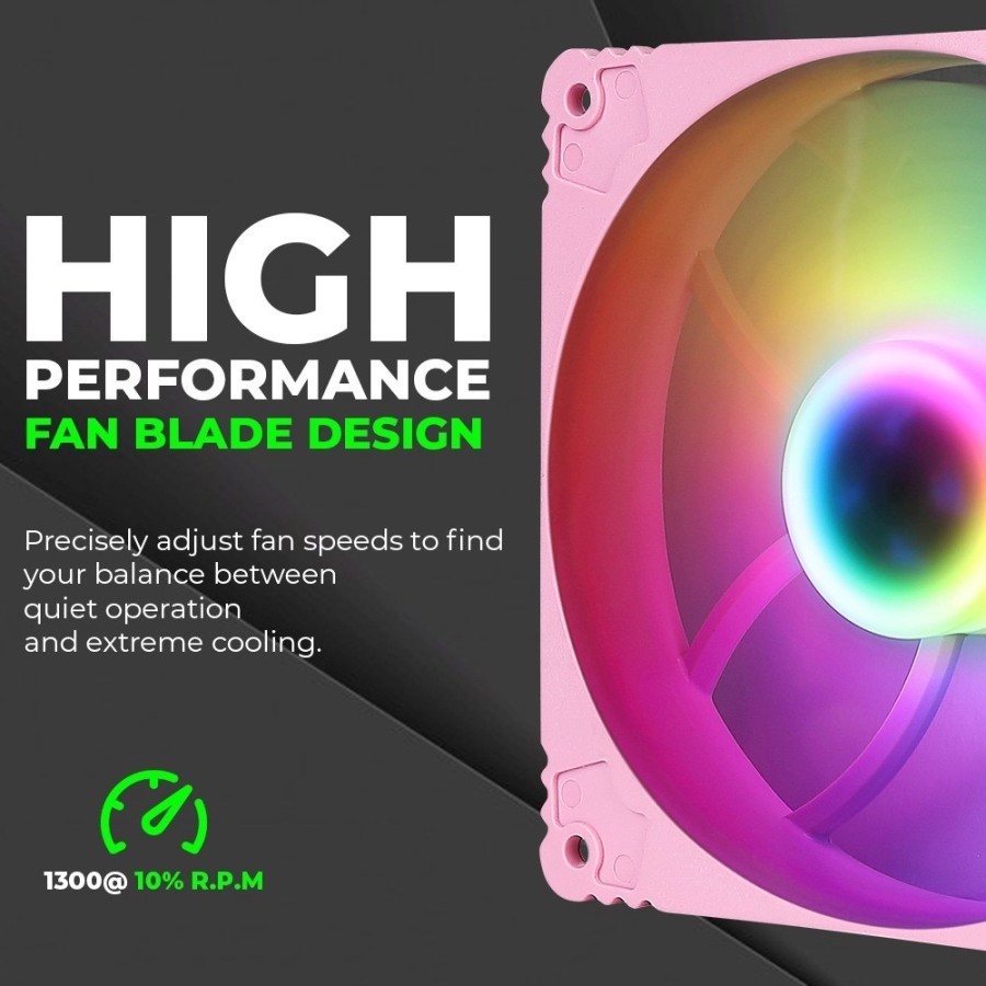 Fan Casing NYK Nemesis RAINBOW 12Cm RGB ILLUMINATION RGB