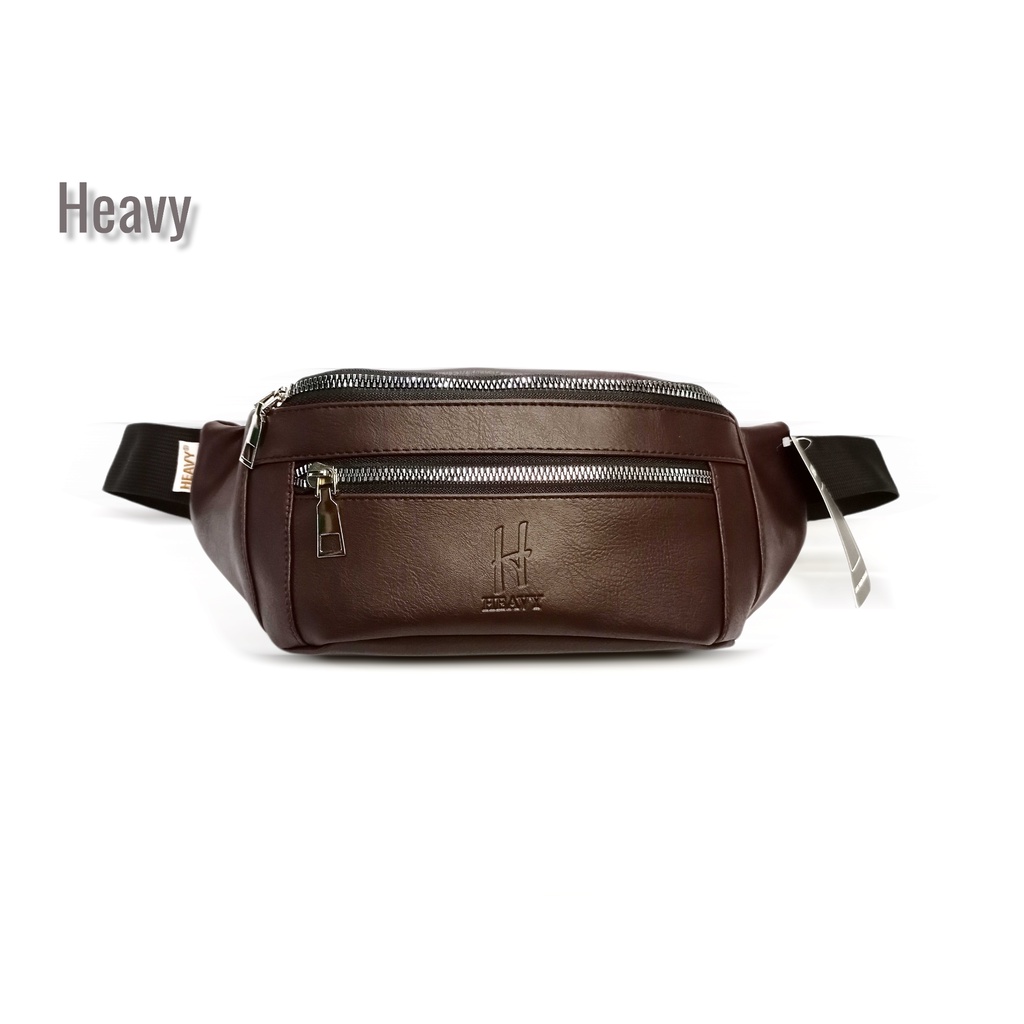 Heavy - Tas Waistbag Kulit Premium Heavy - Tas Pinggang Pria dan Wanita