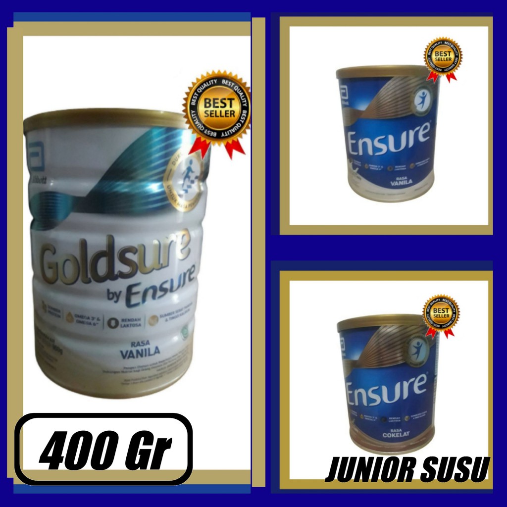 

Goldsure/ Ensure Coklat / Ensure Vanila 400 Gram Ensure Van Penyok Dikit