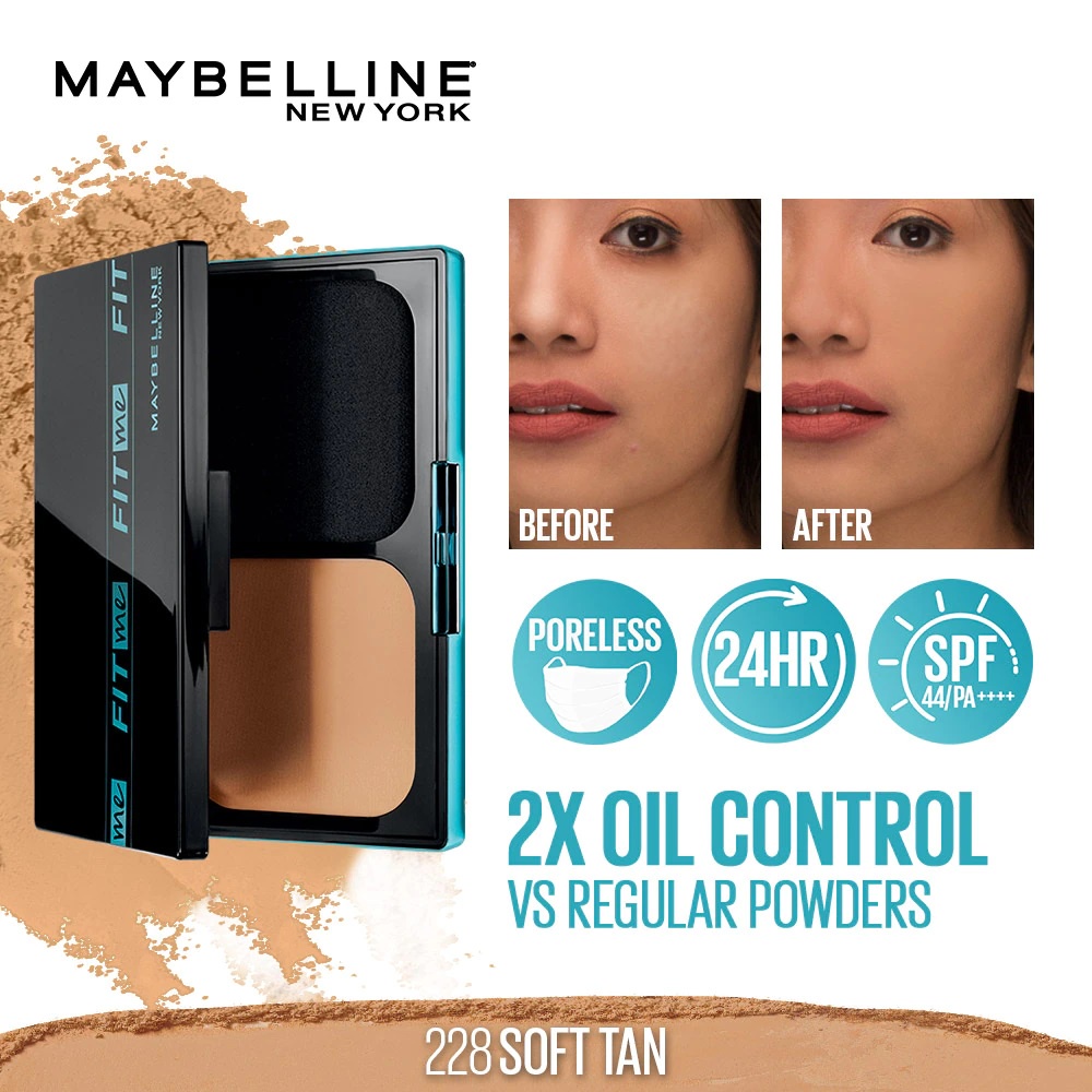 MAYBELLINE Fit Me 24HR Oil Control Powder Foundation Two Way Cake