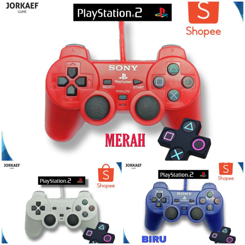 STIK OP PS2 ELITE WARNA (-MERAH - PUTIH - BIRU)