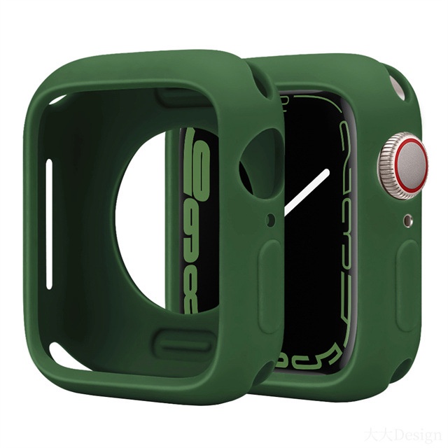 Soft Case Pelindung Bahan Silikon Untuk Apple Watch 7 6 SE 5 4 3 2 Seri 45MM 44MM 42MM 41MM 40MM 38MM