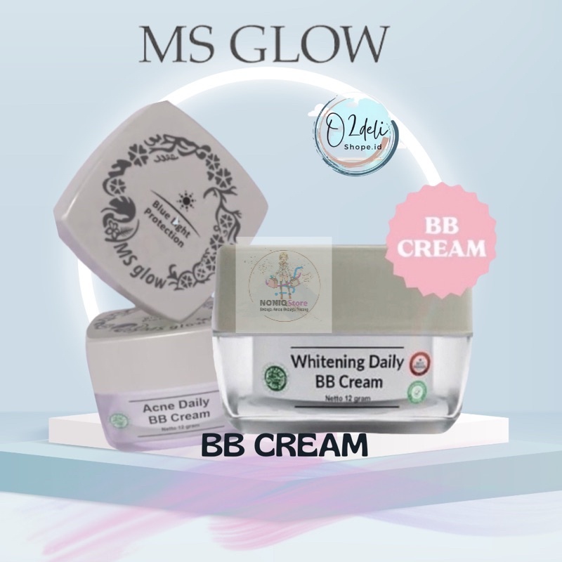 MS GLOW DAY CREAM / KRIM SIANG MS GLOW / WHITENING DAY CREAM MS GLOW / WHITENING DAILY BB CREAM / AC