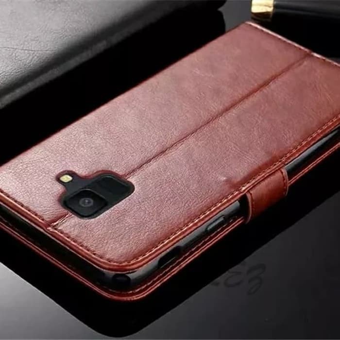 Wallet Case Samsung J6 Plus/J6 Prime Flip Case Premium Leather