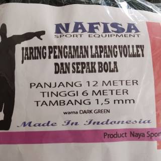 (12m x 6m) jaring pengaman pagar lapangan voli volley