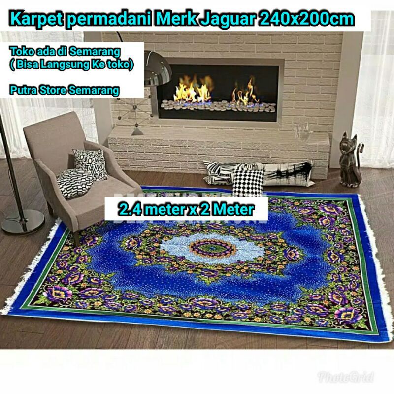 Karpet permadani jaguar 2.4 Meter x 2 Meter karpet Jumbo Alas Lantai
