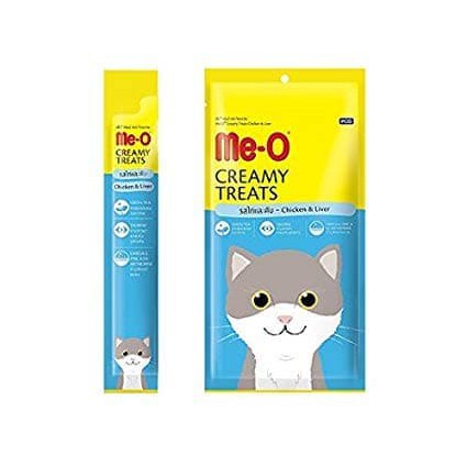 Meo Creamy Treats Chicken Liver 60 gr - Snack Cair Kucing Me-o