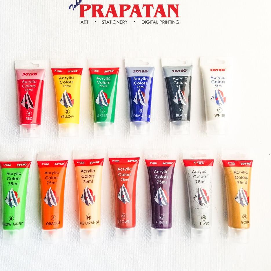 

IMPORT TERBAIK Titi Joyko Acrylic Paint / Cat Akrilik Titi Joyko 75 ml Stock Limit