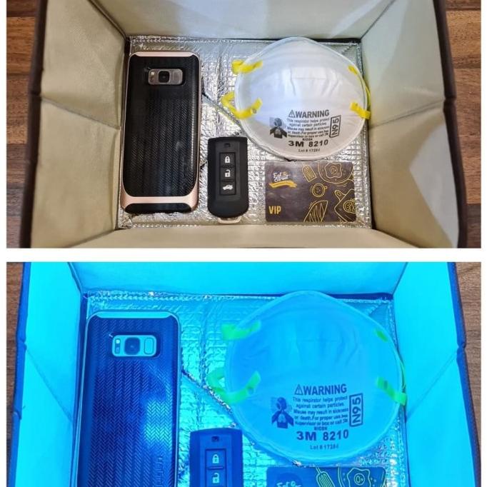 Uv box anti virus dan bakteri alat steril portable uv sterilizer box