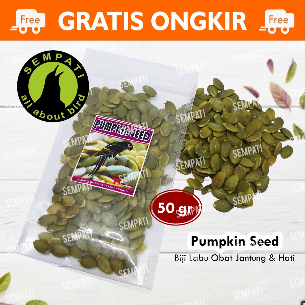 PUMPKIN SEED BIJI LABU ORGANIC CAMILAN SEHAT PAKAN BURUNG LOVEBIRD PARROT PARUH BENGKOK PARKIT PUMSR