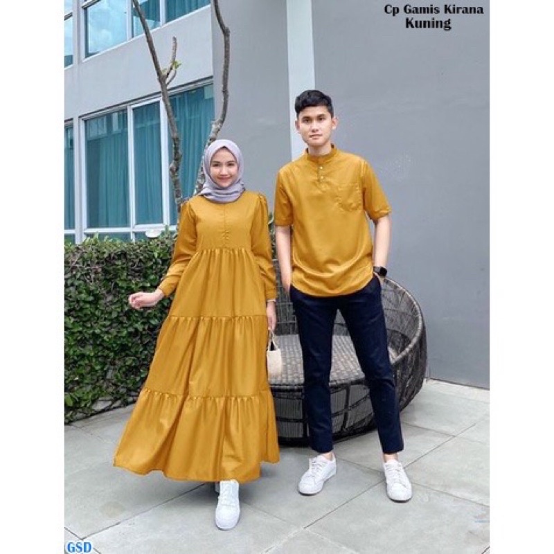 baju couple pasangan set gamis couple keluarga kapelan suami istri kapel lebaran pacar kodangan lamaran kekinian terbaru 2022