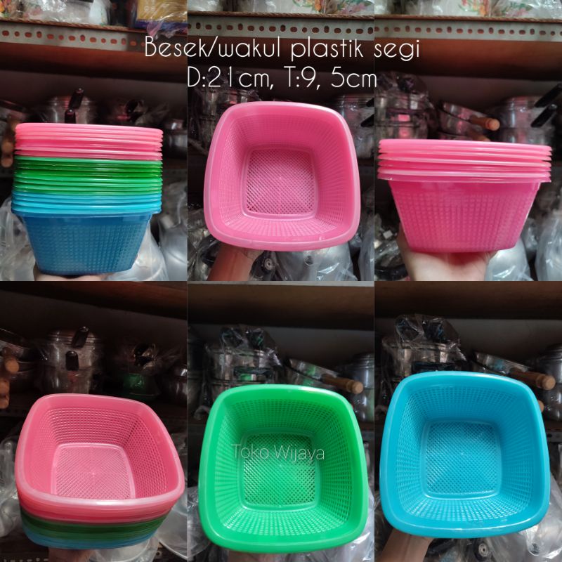 Wakul plastik/besek plastik tebal/Tirisan buah dan sayur