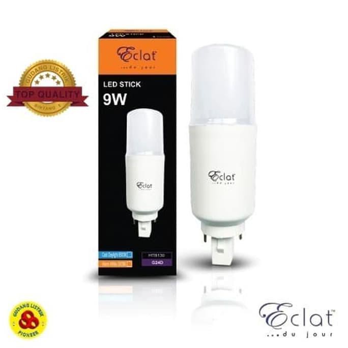 ELEKTRONIK | LAMPU | ↳ PERLENGKAPAN LISTRIK | ECLAT LAMPU LED STICK 9W PUTIH PENGGANTI PL-C CDL 9