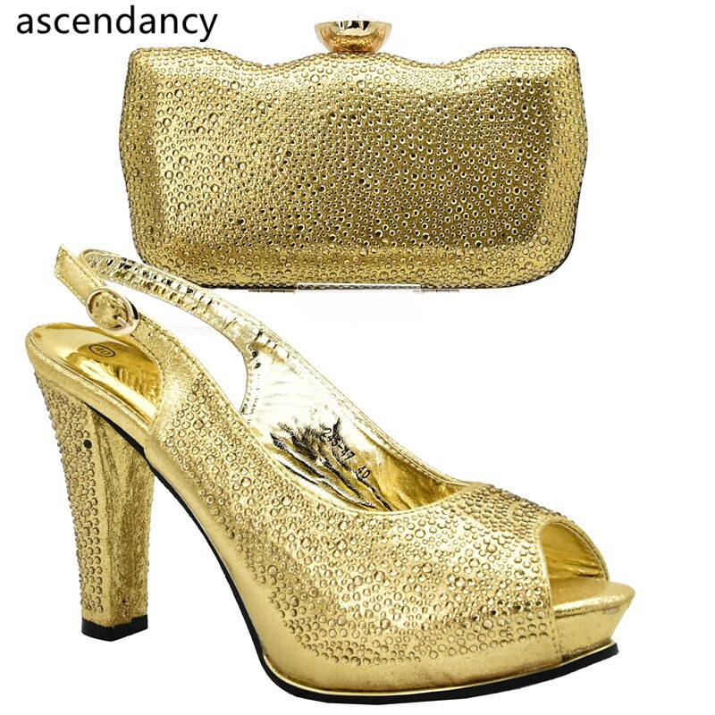 shoes gold color