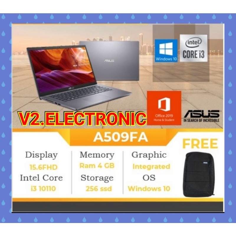 Laptop Asus A509FA Intel Core i3-10110U | RAM 4GB | SSD 256GB | Windows 10