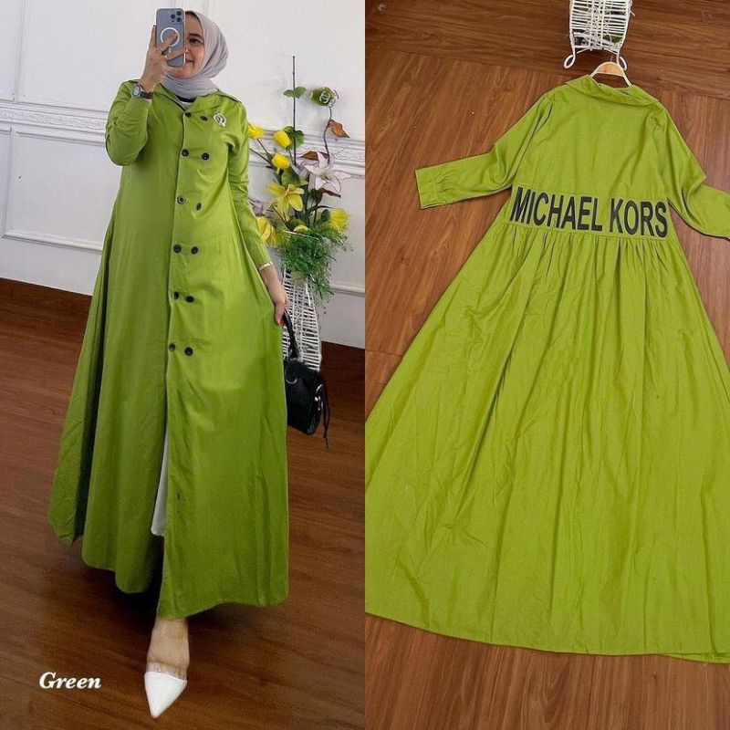 DRESS MUSLIM, baju wanita, dress, gamis, Baju gamis, fashion wanita, Michelle Dress