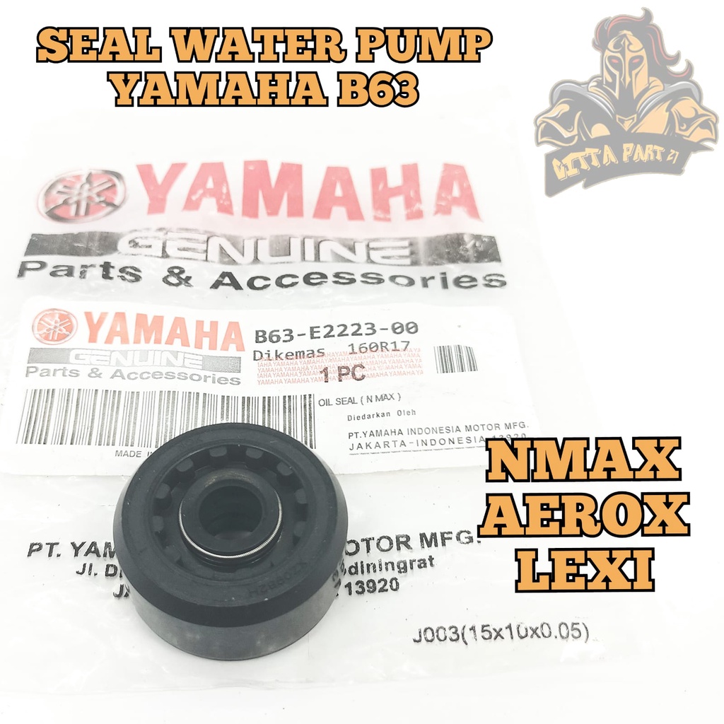 OLI SEAL WATER PUMP YAMAHA B63 KUALITAS ASLI ORIGINAL YAMAHA YGP PRESISI KARET BERKUALITAS TIDAK MUDAH KERAS TAHAN PANAS DAN TIDAK NGEMBANG DAN DIJAMIN AWET NMAX AEROX LEXI