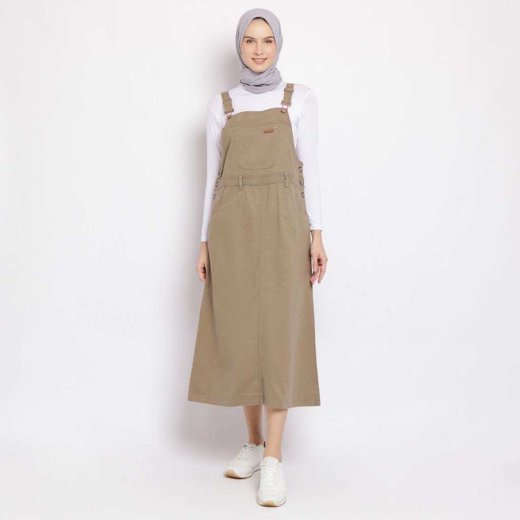 Flamoush Vaneta Khaki Overall Wanita