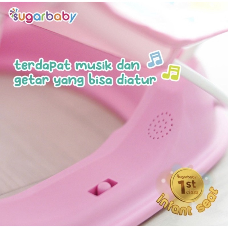 Sugar baby 1st Class Infant Seat -Kursi musik dan getar bayi - Kursi lipat bayi/Bouncer