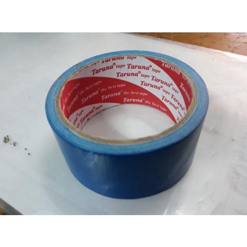 

Lakban kain biru blue 2 inch x 7 meter / cloth tape 44 mm x 7 meter