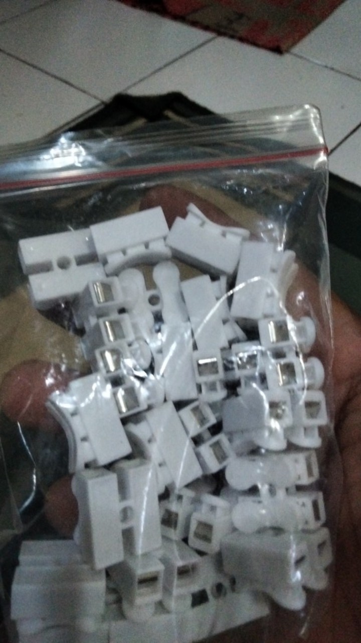 Quick Connect 2 Wire Connector Spring Terminal Sambungan Kabel Listrik