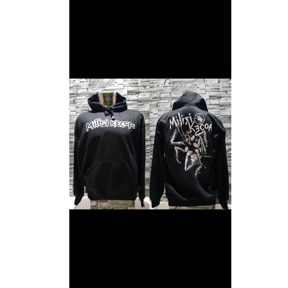 Sweater hodie milisi kecoa band punk hodie pria