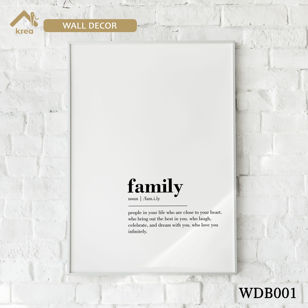 WALL DECOR BLOK FRAME DESIGN AESTHETIC MINIMALIS TANPA PAKU A3