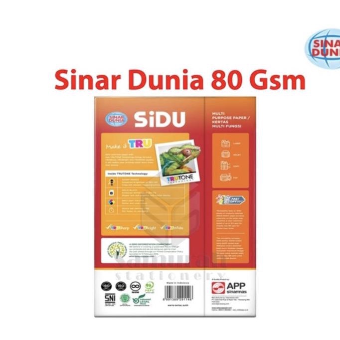 

Kertas Sinar Dunia A4 80 Gram/1 Box/Gosend/Grab/Max 2 Box