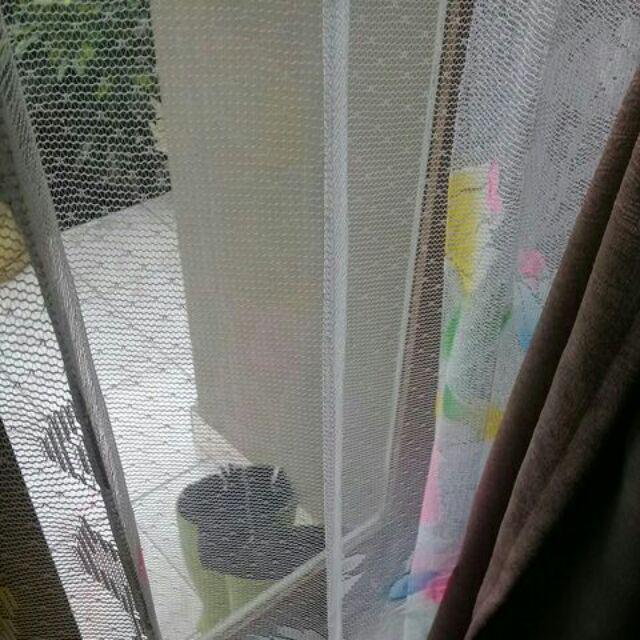 Gorden Gordyn Tirai Vitrase Bunga Tulip L 100 Cm T 190 Cm Gorden Putih Gorden Tipis Daleman