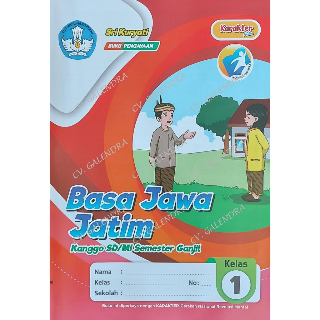 LKS Basa Jawa Jatim  – Karakter Prima SD/MI Kls 1 Semester 1