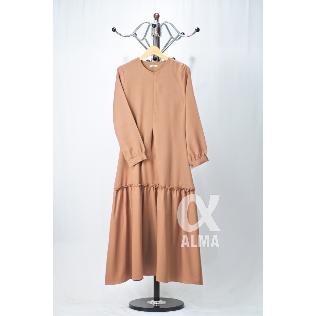 [ TERLARIS ] JOVINNA MAXI DRESS | SIZE S M L XL XXL | GAMIS TERBARU FASHION MUSLIM BUSUI ITY CREPE