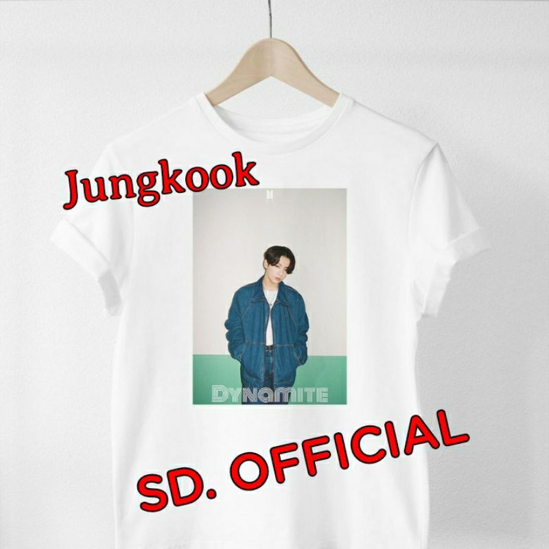 Kaos T-shirt BTS Foto Jungkook Dynamite