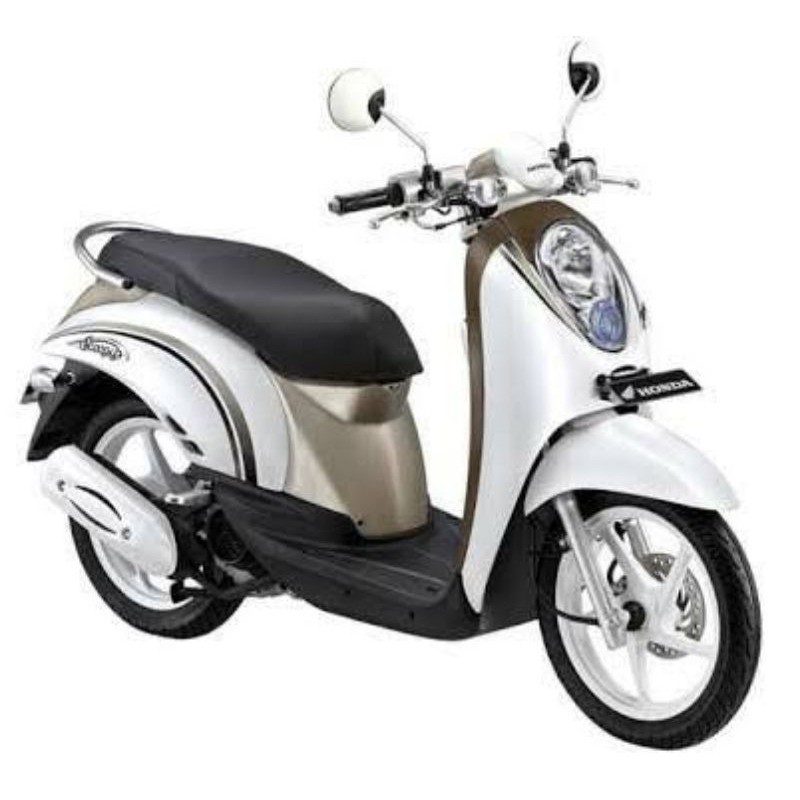 Cover Dasi Tameng Honda Scoopy Warna Putih Tahun 2010