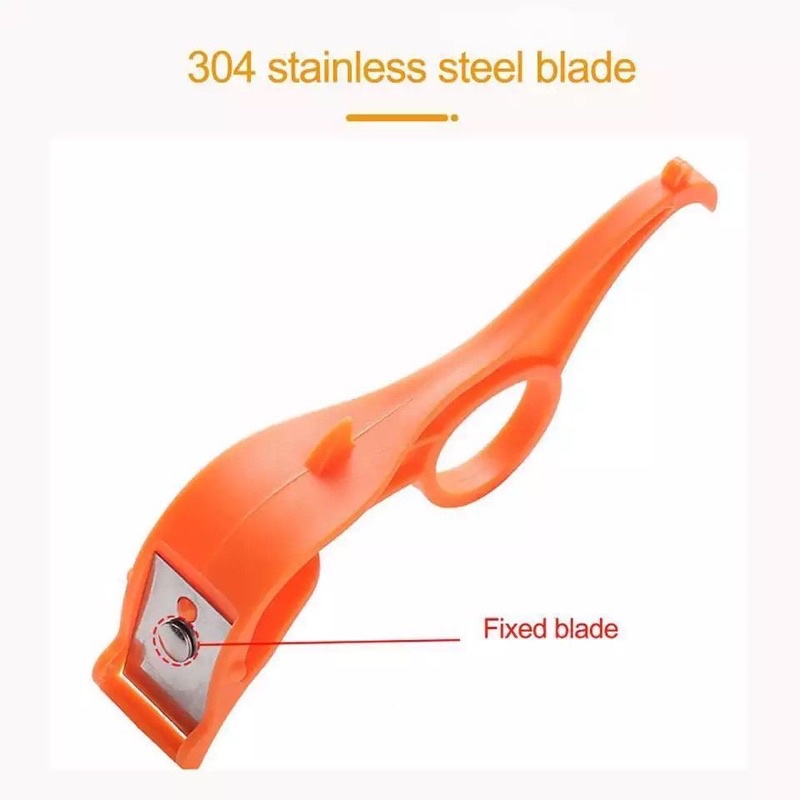 PISAU KUPAS KULIT BUAH / PISAU PARUTAN KUPAS BUAH STAINLESS STEEL FINGER HANDLE JRW0042