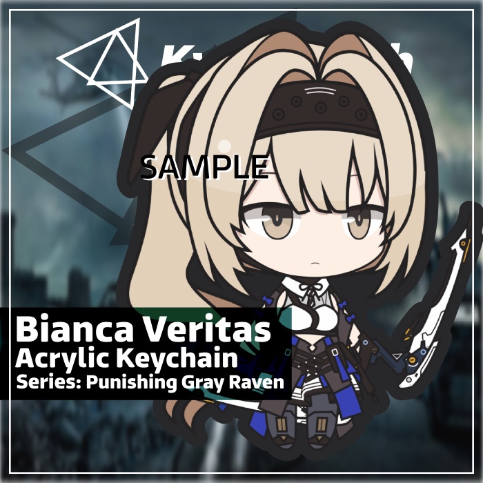 Keychain Punishing Gray Raven Bianca Veritas
 | KyraMerch Anime Fanmerch Dealer
