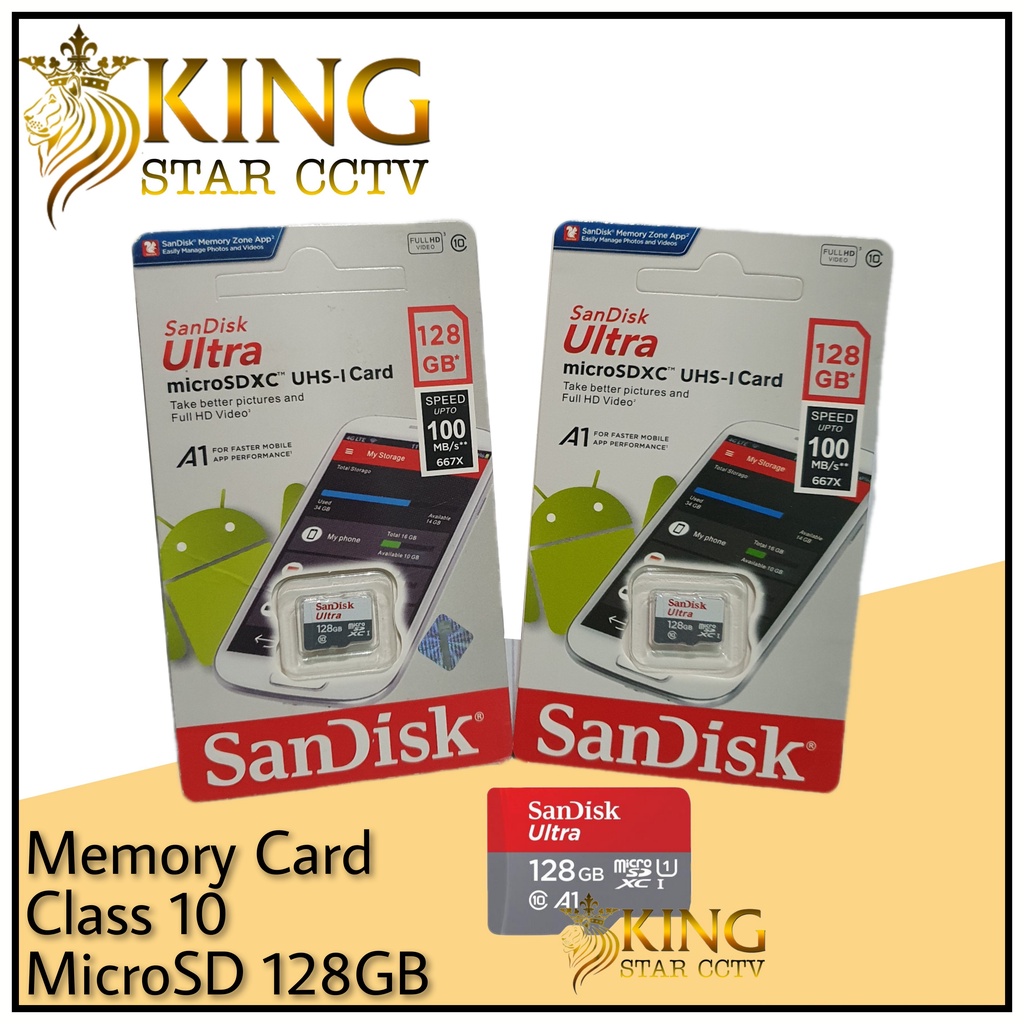 SanDisk Ultra MicroSD 128GB A1 100MB/s Micro SD 128 gb