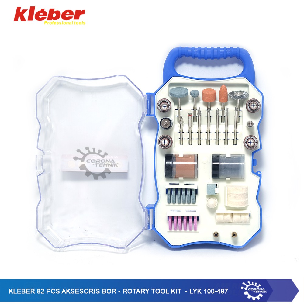 LYK 100-497 - Kleber 82 Pcs Aksesoris Bor - Rotary Tool Kit