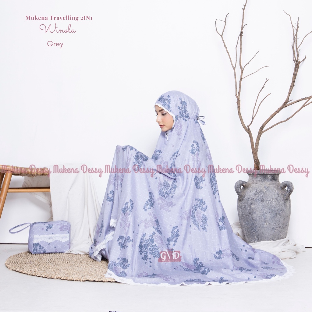 Mukena Dewasa Rayon Travelling 2IN1 Winola