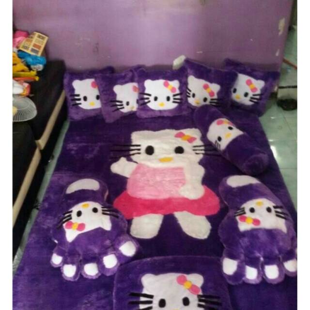 Karpet kasur karakter/ karpet rusfur tebal 5cm