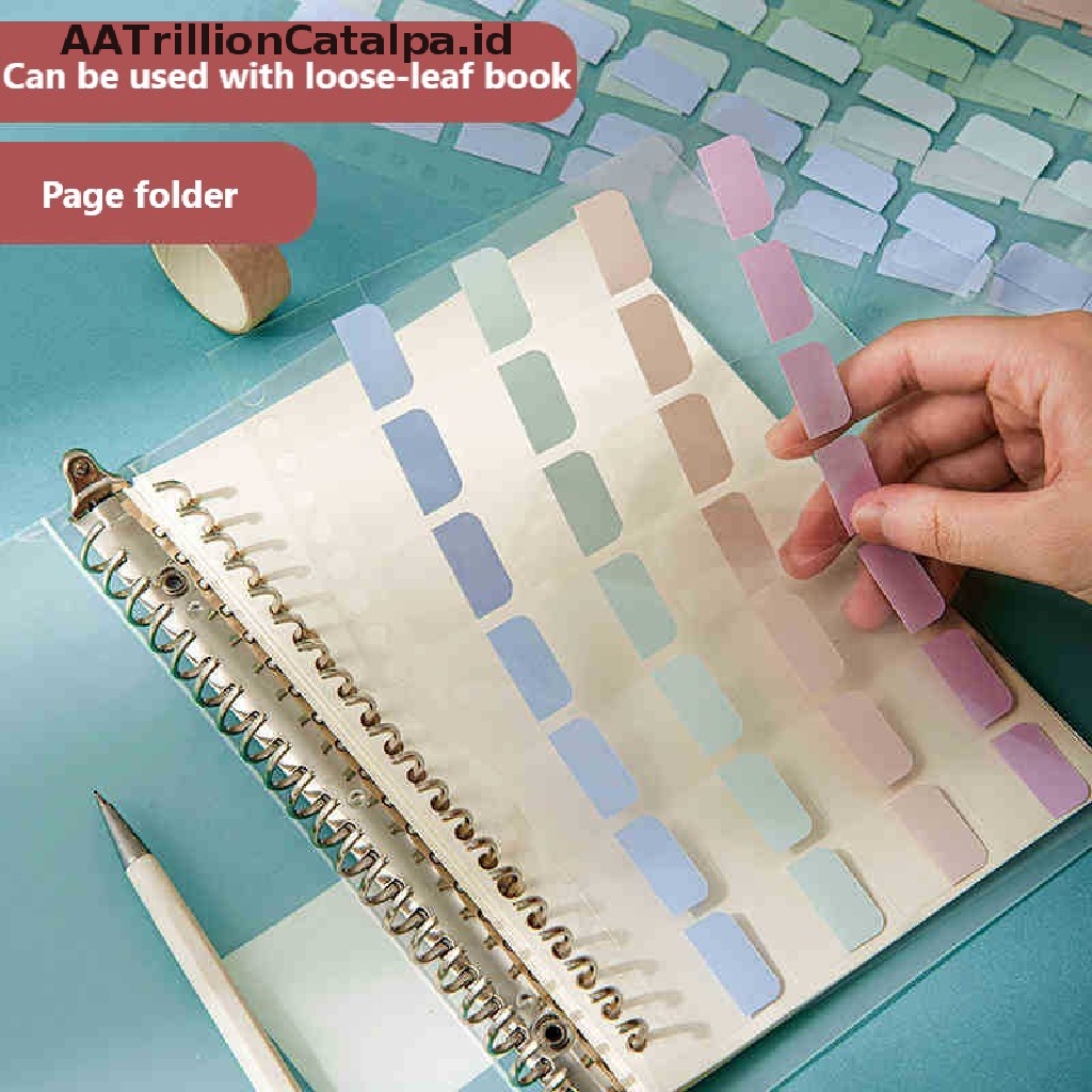 4 Lembar Stiker Label Memo Bentuk Macaron Untuk Alat Tulis