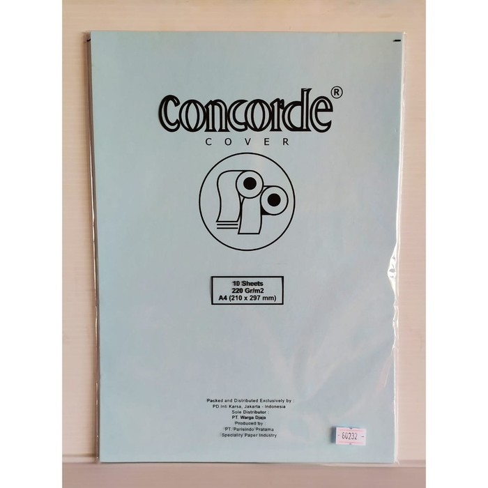 

KERTAS CONCORDE A4 220 GR 80232 SKY BLUE