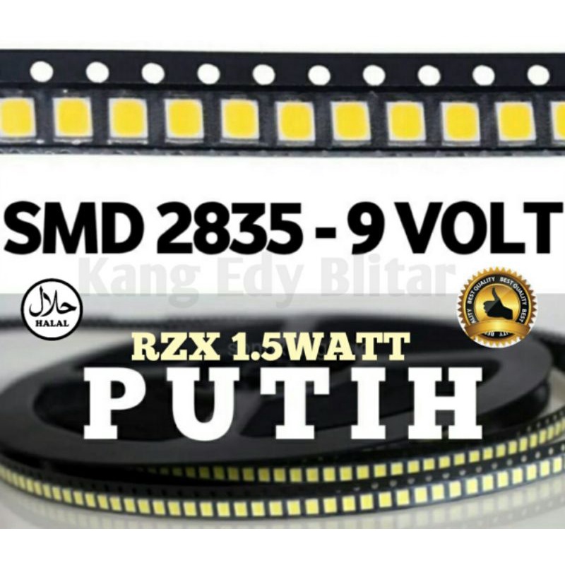 LED SMD RZX2835 9V 1W CAHAYA PUTIH TERANG BAGUS