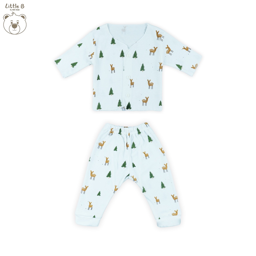 Little B By MacBear Setelan Anak Bayi Lengan Panjang Pippy Collection Animal Series Newborn - 12 bulan-1