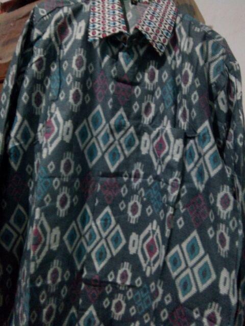 Kemeja Batik Lengan Panjang 021 Danabrata Batik Hrb026 Kenongo Hem Padi Pekalongan M L Xl Murah