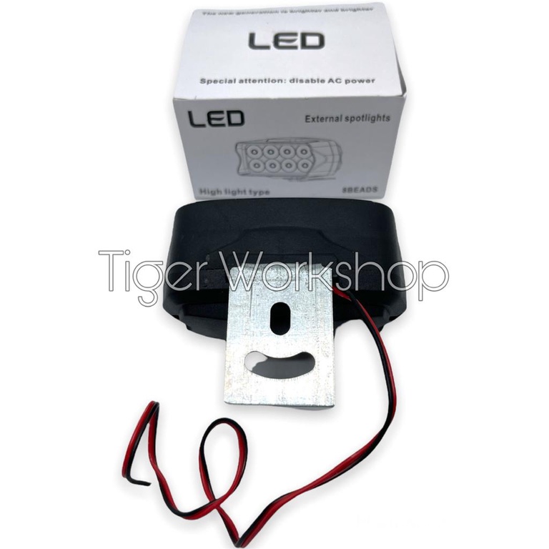 Lampu LED Bar Tembak Sorot CREE Motor Mobil 8 Titik Mata Dua Susun 8 Led 8Watt 8 Watt 8W-1