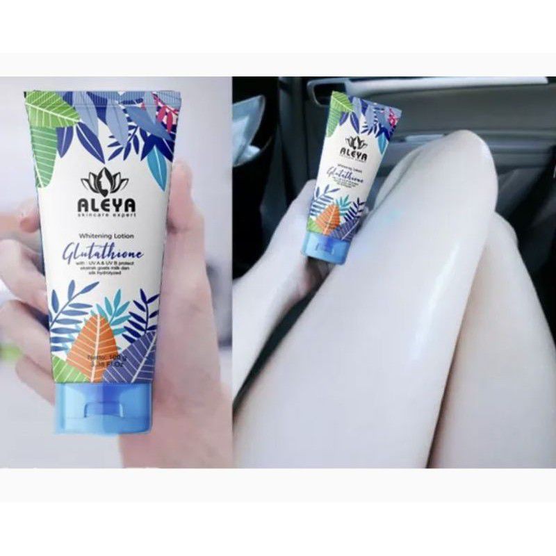 Aleya Brightening Body Lotion Pemutih Tubuh lotion Ampuh HB Skincare Viral Dosting Pemutih Badan