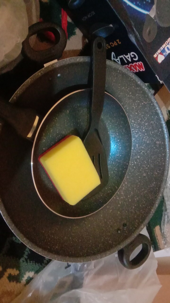 Wajan Teflon Galaxy 30 Cm Wok 22 Cm Fry Pan Maxim Gal2set