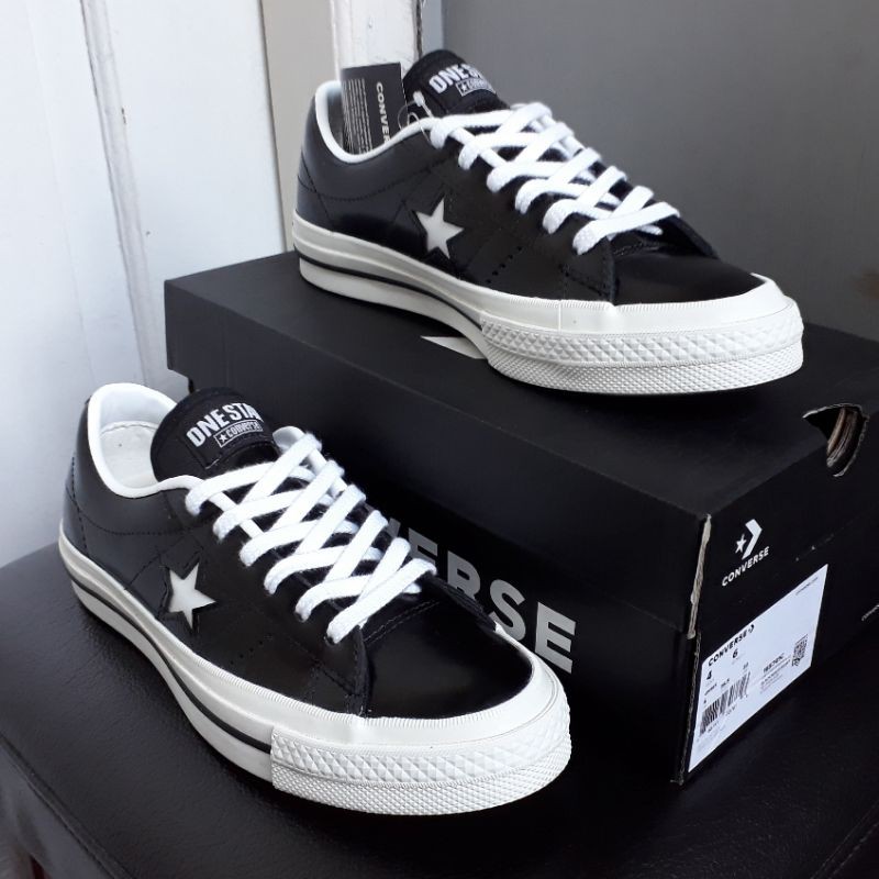 ORI SALE Converse Men Women up to 70% (165741C) One Star Hanbyeol Ox Black/White Sepatu Pria Wanita