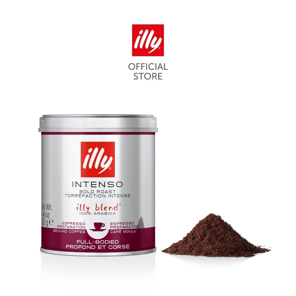 

illy Coffee - Intenso - Kopi Bubuk 125 gr