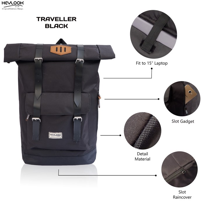 BEST SELLER RANSEL PRIA GUCCI DIMANNE PARASUT S5F8 Tas Ransel Mini Gendong Kecil Ransel Laptop Pun